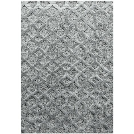 Tapis en relief Berbère YASI Gris (140x200cm)
