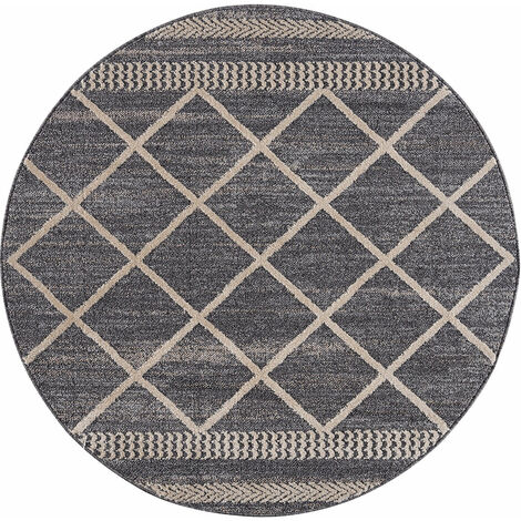 Tapis Scandinave Cercles Raffinés