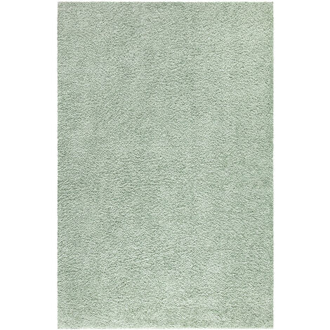 Tapis à Poils Longs doux SOFTY, Tapis de Salon, Chambre, Couloir (Vert Amande - 100x200cm) (1/5)