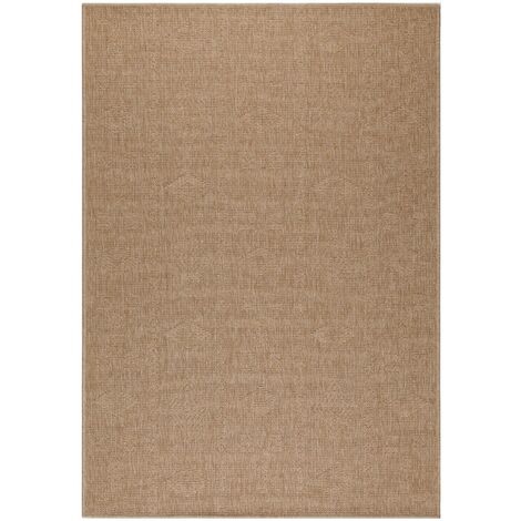 Tapis de salon aspect jute Naturelle Beige 240x340cm (1/5)