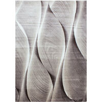 ARIA - Tapis Graphique à effet vagues (Beige - 160x230cm)