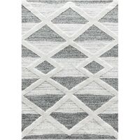 Tapis en relief Berbère TIZAS Crème et Gris (120x170cm)