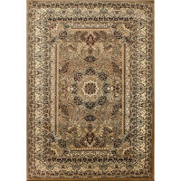 Tapis Salon Chambre Oriental Marocain Classique MARRAKESH (Beige - 240x340cm)