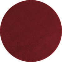 Tapis Rond uni de Salon Chambre Relax Sobre et Epuré (Rouge - 120x120cm)