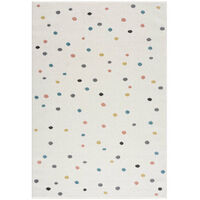 Tapis pour chambre d'enfant Crème motifs Terrazzo (140x200cm)