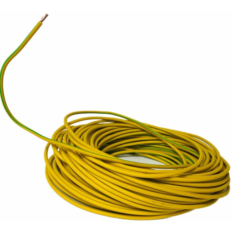 10m Batteriekabel Stromkabel 16 mm² H07V-K Aderleitung Kabel gelb-grün