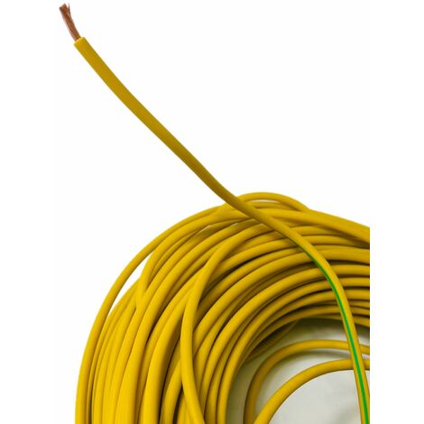 20m Batteriekabel Stromkabel 16 mm² H07V-K Aderleitung Kabel gelb-grün