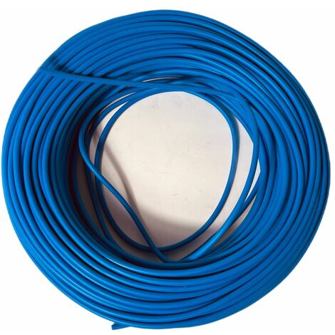 2m Batteriekabel Stromkabel 16 mm² H07V-K Aderleitung Kabel PVC blau