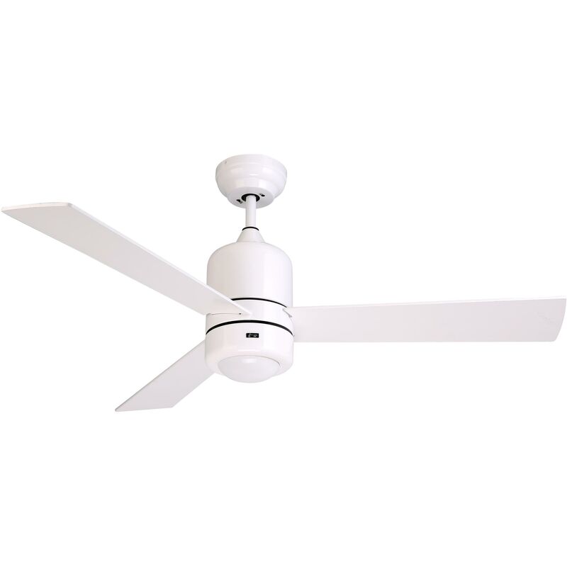 Ventilatore da soffitto, Electra DC, 122cm, bianco, con luce e telecomando,  Klassfan