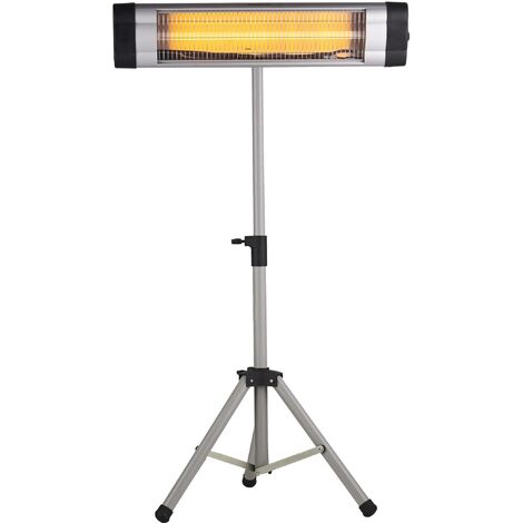 New 1200W Halogen Electric Heater Oscilatting 3 Bar Portable - Foto 4