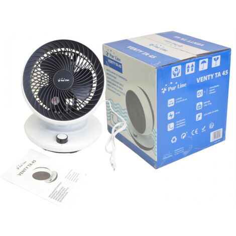 Woozoo, Ventilatore da tavolo silenzioso, potente e portatile, 13m²