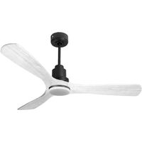 Ventilatore da soffitto Reversibile Termostato Dimmabile Wifi Motore CC Tetti inclinati Telecomando Luce a tre toni Hypersilence Memoria Shopify Vendible (AUTOMATICO) PURLINE NusaD132C04LED64642