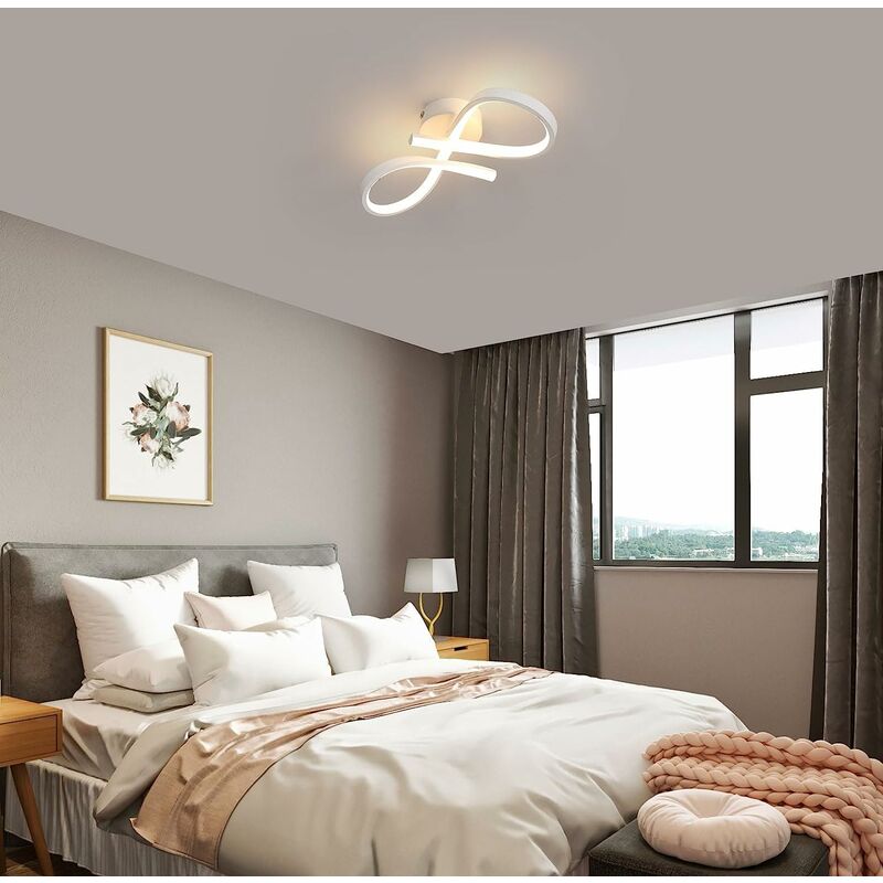 Moderne LED Weiß Deckenleuchte 3000K-Warmes Licht Rechteck Deckenlampe  Decke Lampe Innenbeleuchtung Dekoration Schlafzimmer Wohnzimmer Büro  Beleuchtung Esstisch Esszimmer 90 * 60 * 5CM 75W : : Beleuchtung