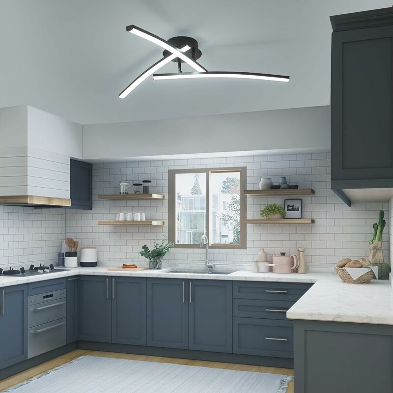 Moderne LED Wohnzimmer 2360 Licht Deckenleuchte weißes kreative cm, für Deckenlampe 6500K Küchenschlafzimmertreppe, Design Decke lm, -Deckenleuchte, 68 21W