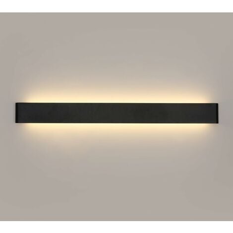 Design LED Wandleuchte ELEMENT in Schwarz matt mit USB Ladebuchse