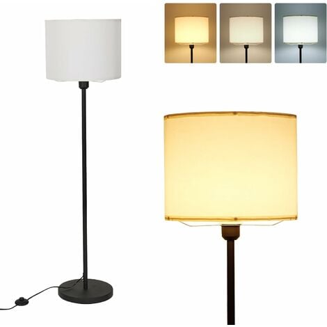 BRILLIANT Lampe Nori Standleuchte natur/weiß für 40W, (nicht Fußschalter A60, enthalten) 1x 1flg E27, geeignet Mit Normallampen