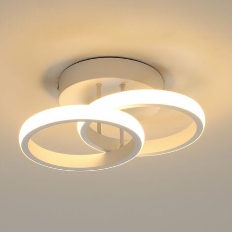 LED Design Lampe Glas gelb rund Decken Luxus Leuchte Arbeits Zimmer Beleuchtung 