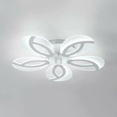 integriert, weiß/warmweiß, 1x LED Metall/Kunststoff, Wand- und A LED Fakir (4800lm, Lampe, Starry 58cm 3000-6000K), BRILLIANT Deckenleuchte 60W