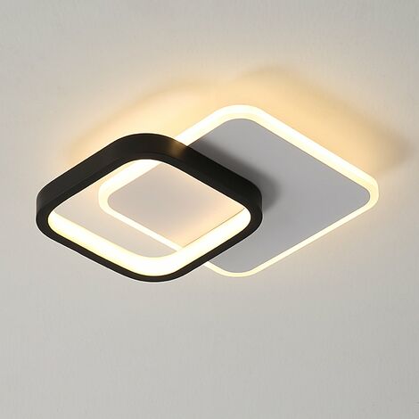 Deckenlampe LED Modern Flach 24W, Deckenleuchte Warmwei Design
