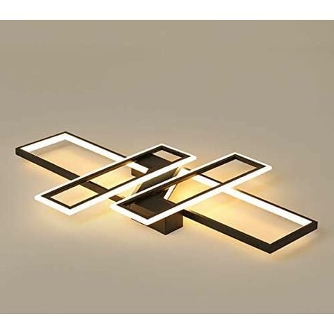 BRILLIANT Lampe, Abie LED RGB 60x60cm sand 40W Deckenaufbau-Paneel (4000lm, 2700-6200K), Metall/Kunststoff, schwarz, A+ 1x LED integriert
