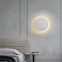 LED-Wandleuchte Touch-Schalter Innenbeleuchtung für Schlafzimmer Wohnzimmer Runde Nachttischtreppenlicht Dekoration Aluminium Leuchte