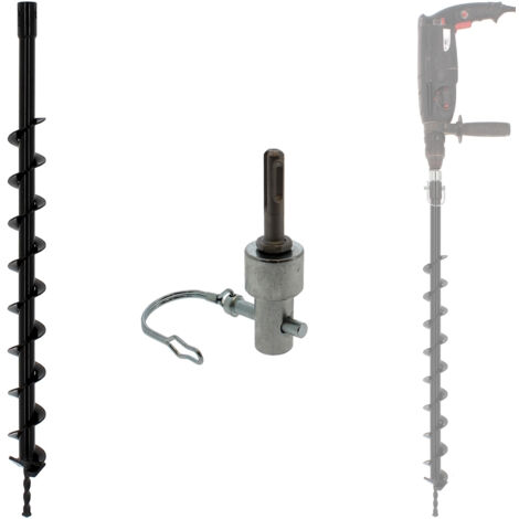Punta di trivella Ø 60 mm con adattatore per trapano e perforatore SDS-plus