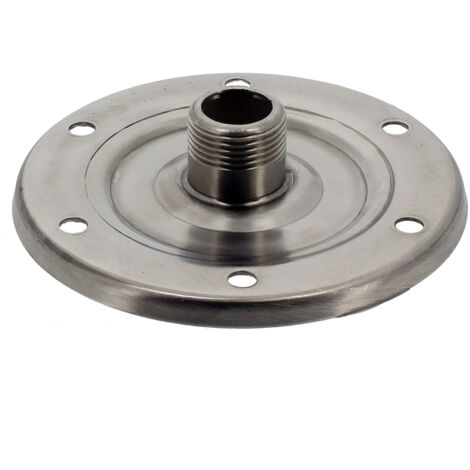Brida 1' (33 mm) in inox per serbatoio a pressione e sovrapressore 24, 50 e 100 litri