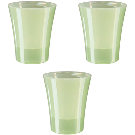 Vasi Decorativi In Vetro A Bottiglia - Set 3 Pezzi Verdi Per Interni Ed Esterni - Foto 11