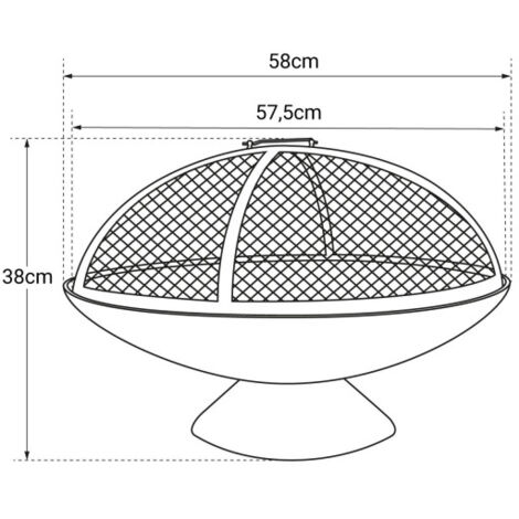 GartenBrenner mit Glocke Junto GusseisenCook in Garden