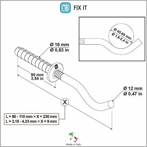 Paire De Fixations Murales Pour Radiateurs Tubulaires Plusieurs