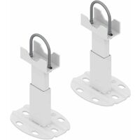 Fixations au sol pour radiateur aluminium – Système anti-dégagement – Capacité 200 kg – 6 points d'ancrage – Made in Italy – MB