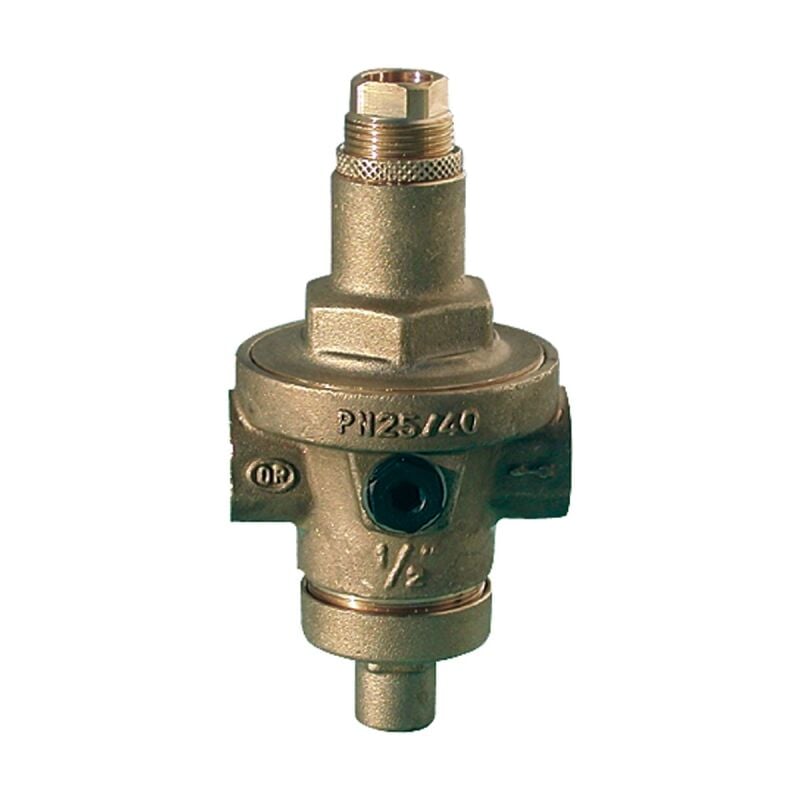 RIDUTTORE DI PRESSIONE ACQUA EUROBRASS F-F DA 1/2 CON BOCCHETTONE PN 25  OTTONE