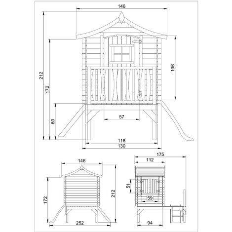 casa gioco da giardino casetta per bambini idea regalo altezza cm. 122 casa gioco da giardino casetta per bambini idea regalo altezza cm. 122