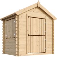 Casetta legno per bambini - Casetta giocattolo per bambini - L112xL146xA143cm/ 1,1m2 - Casetta da gioco da esterno - Casetta da giardino Timbela M516-1