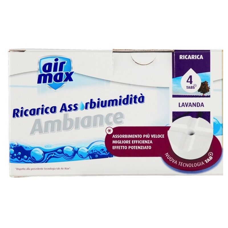 Ricarica Tab Assorbi Umidità Lavanda AIRMAX 4x450 GR