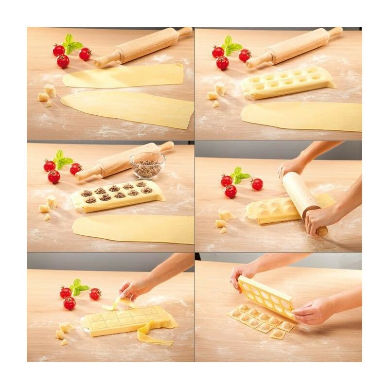 Tescoma stampo per 10 raviolini tondi delicia 630875 accessori per cucina