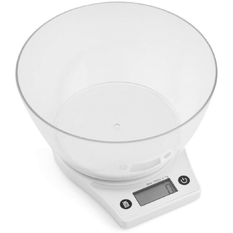 TEFAL - Bilancia Da Cucina Bc1000v1 Compliss, Bilancia Da 5 Kg / 1 G, Grande Piattaforma In Plastica, Funzione Tara, Display Lcd