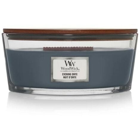 WoodWick / Yankee Candle Candela Profumata Ellipse Fragranza Black Cherry  Con Stoppino Legno