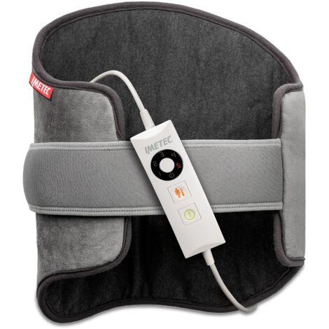 Termoforo Elettrico, 125x31cm Termoforo Lombare Automatico 6 Livelli di Calore 4 Impostazioni Timer con Lavabile Cuscino Termico Elettrico Schiena Addome Collo