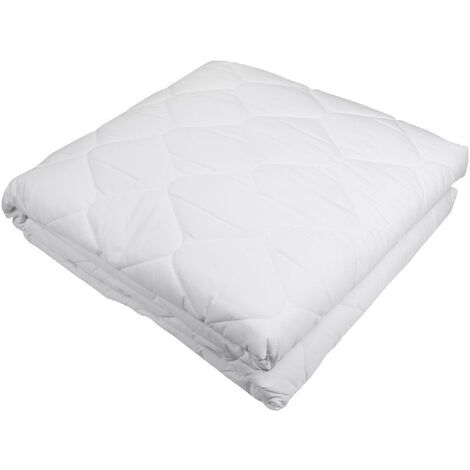 KLULK Coprimaterasso Trapuntato Matrimoniale 175 x 200 + 25 cm Imbottitura Poliestere, Rivestimento Poliestere E Cotone TNT