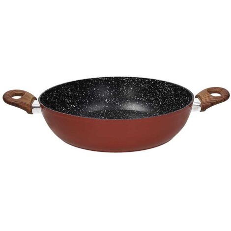 Tegame da 28 Cm con due manici Rustic Stone Alluminio Rosso (1/2)