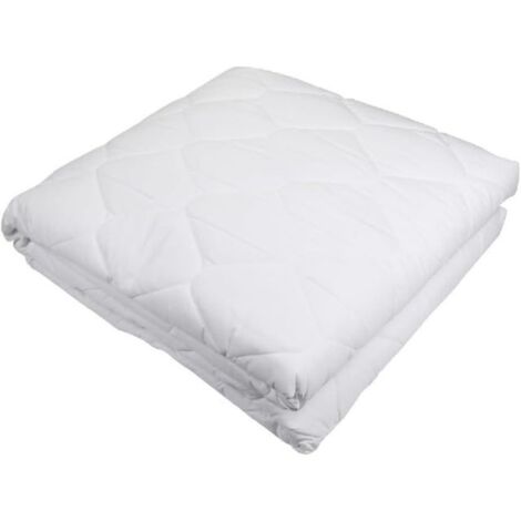 KLULK Coprimaterasso Trapuntato Matrimoniale 160 x 200 + 30cm Imbottitura Poliestere, Rivestimento Poliestere E Cotone TNT