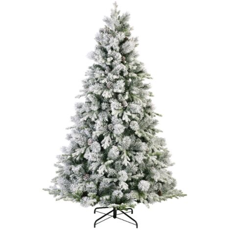 Albero Di Natale Innevato Rotex Ad Apertura Rapida – 210 Cm, Super Folto, Effetto Ombrello