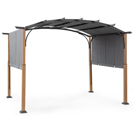 Gazebo Taormina Bizzotto 3,6x3 naturale/antracite