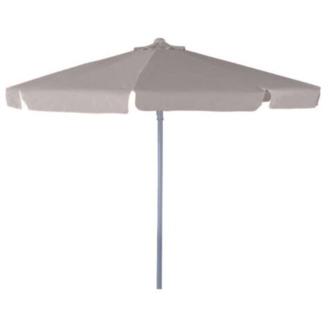 Gloupie Ombrellone Lixy, Rotondo 3 metri con Palo Centrale da 48 mm,Tortora, Struttura in Alluminio Copertura da 160 Gr/M², (1/5)