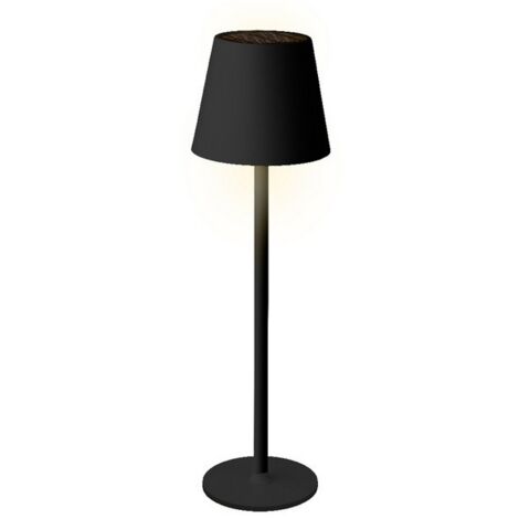 Licmic Lampada da terra solare per esterni, con sensore di luce, dimmerabile RGB e luce bianca calda, senza fili, ricaricabile tramite USB, per interni, regolabile in altezza, per terrazze, giardino