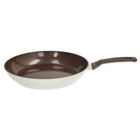 Padella Ø32 cm con Manico – Alluminio Beige/Marrone – Linea Sintonia (1/2)
