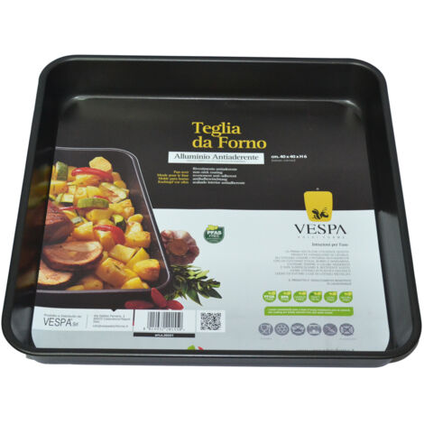 Teglia da forno cm. 40x40 art. 251 vespa per cucina casa