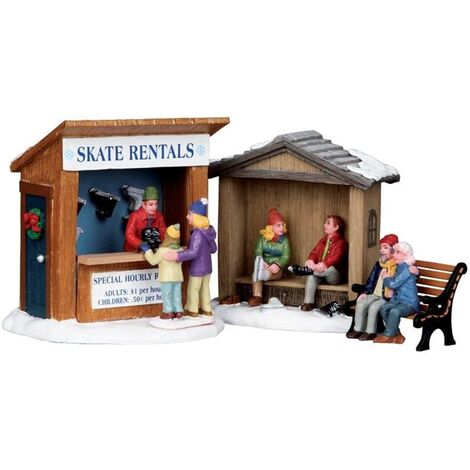 Lemax Villaggio Natalizio Illuminato: Tis La Stagione Skate Noleggi Con LED - 25883