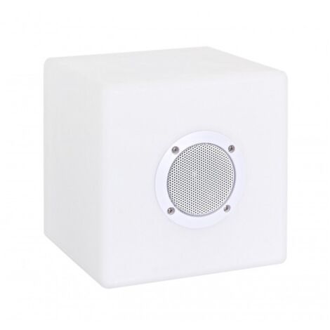 Lampada a led cubo speaker per uso interno ed esterno -20x20 cm